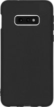 Samsung Galaxy S10e Hoesje Siliconen - iMoshion Color Backcover - Zwart