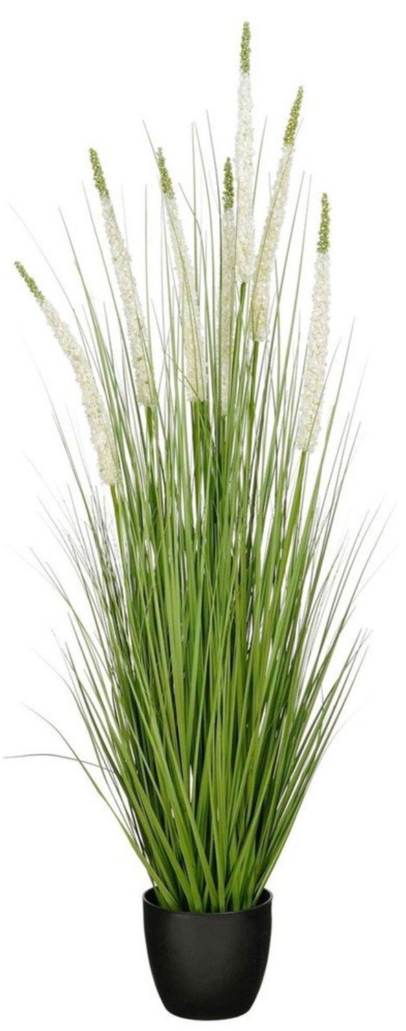Kunstplant Ziergras Wit