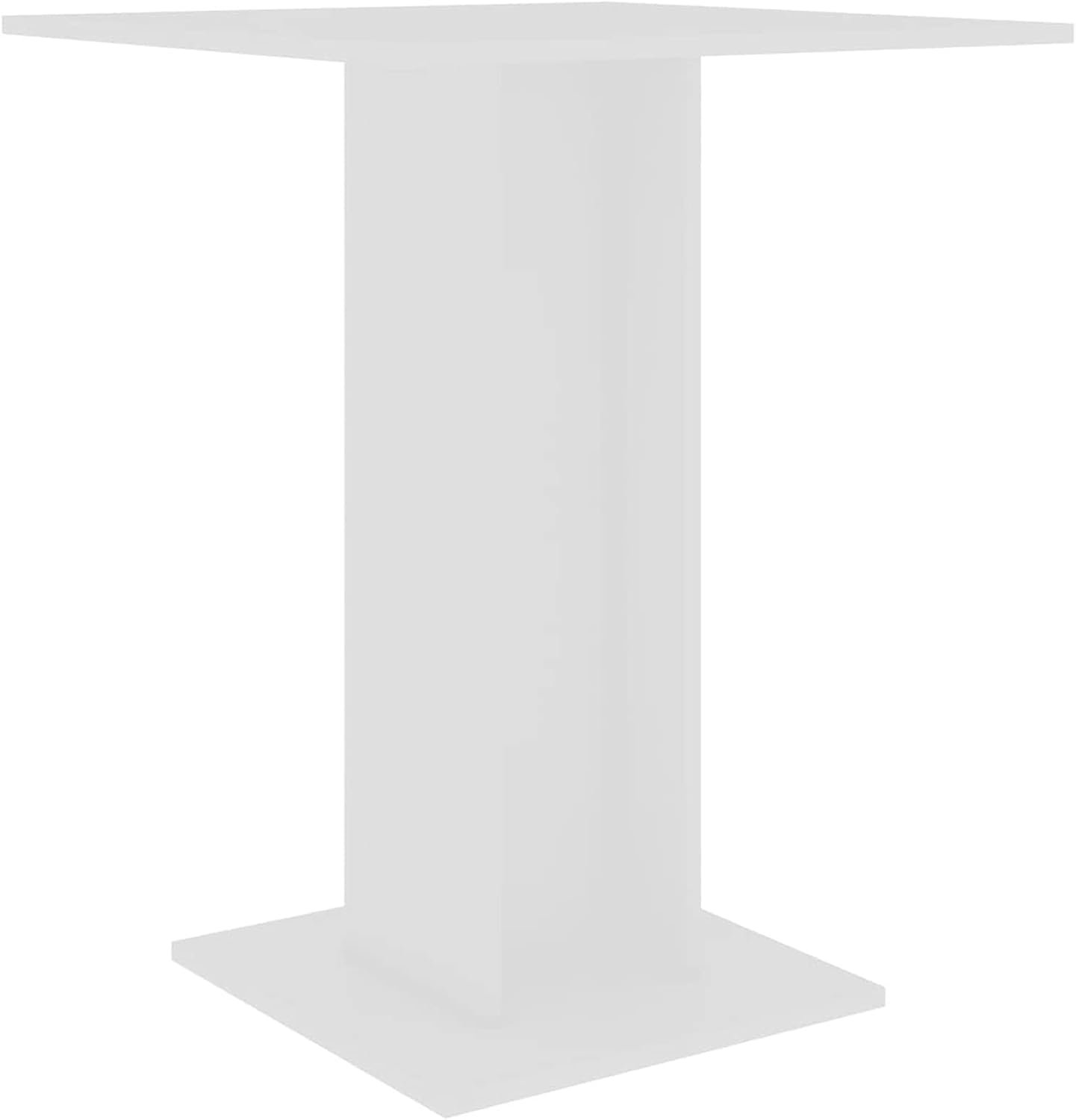Bistrotafel voor de tuin, tafel, balkontafel voor de tuin, buiten, 60 x 60 x 75 cm, wit