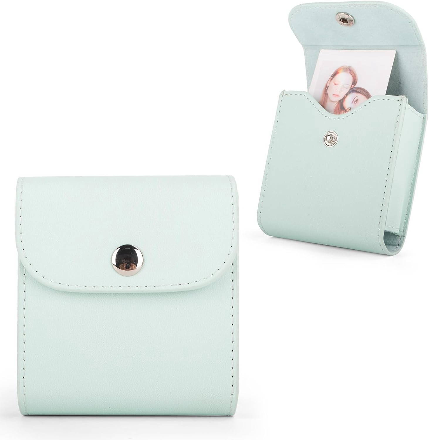 Fotohoes voor Instax Square SQ/Mini Film, Foto Opbergtas voor Fuji Instax SQ1 SQ6 SQ10 SQ20 SQ40/Mini 12 11 41 9 EVO Liplay Instant Camera Film - Camera Foto Accessoires, Groen, cameratas