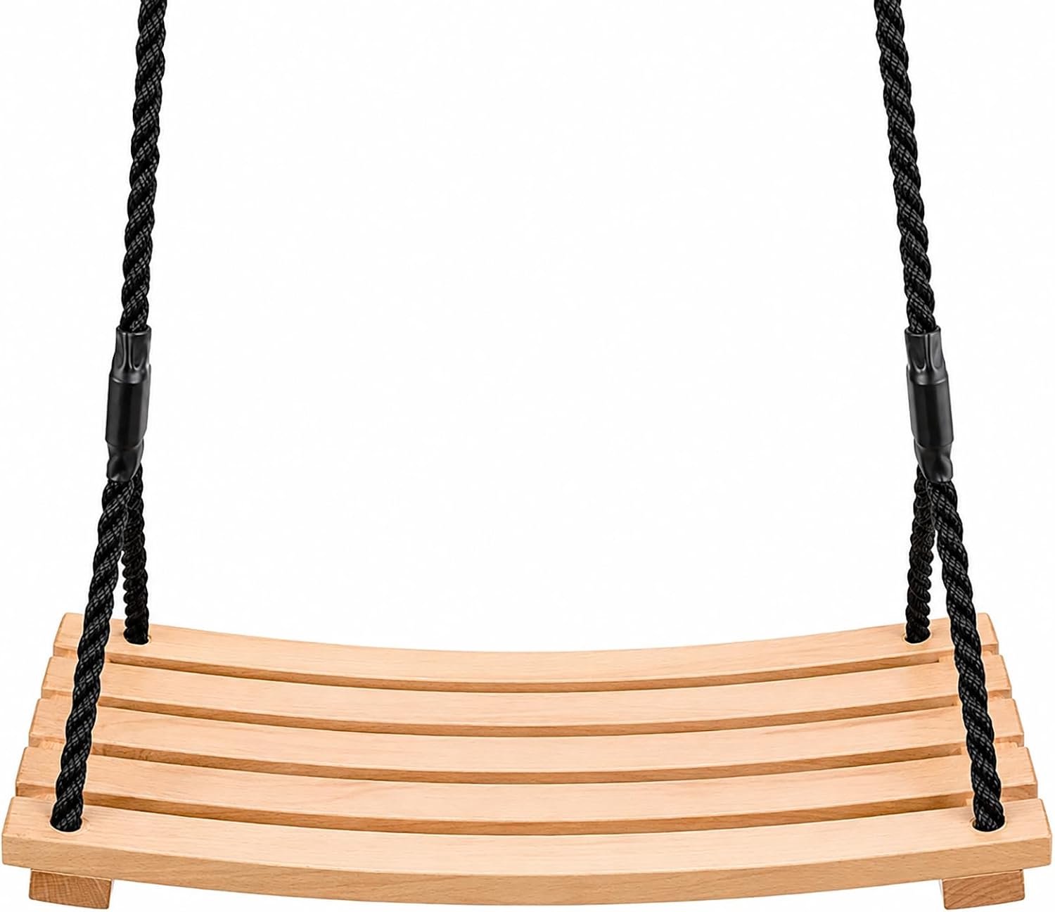 Schommel, voor kinderen en volwassenen, tuin, speelplaats, schommel met verstelbaar henneptouw voor binnen en buiten, tot 250 kg (65 x 30 cm)