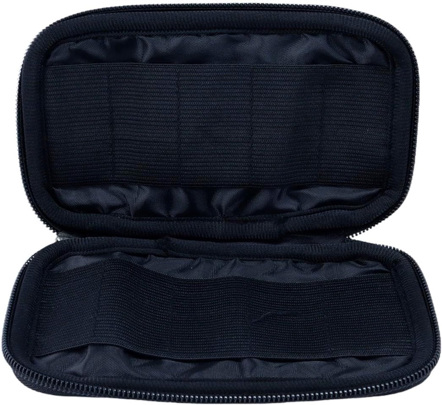 Opbergtas voor USB-sticks, kleine organizer voor geheugensticks, zwarte opbergdoos voor 10 USB-geheugens/flashdrives, verpakking van 1