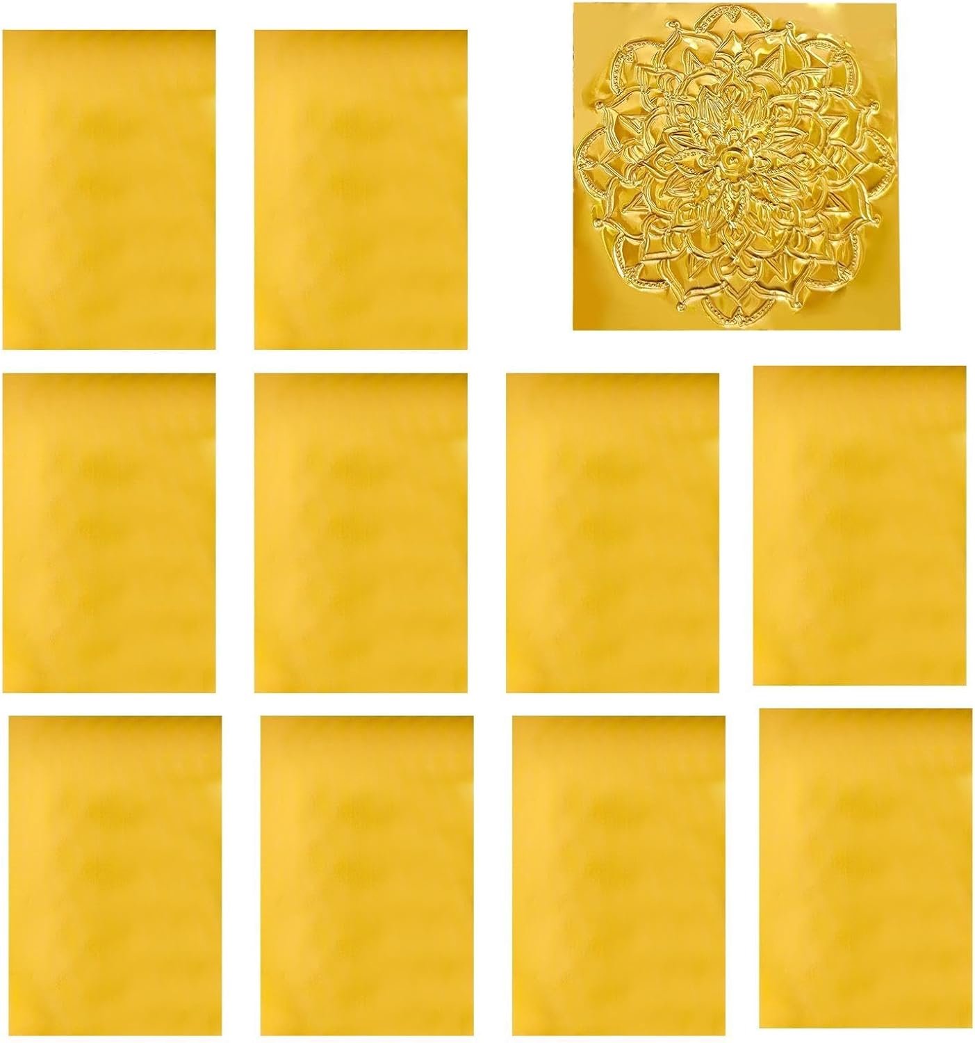 Vellen 10 Stukken Aluminiumfolie Gouden Verguldblad