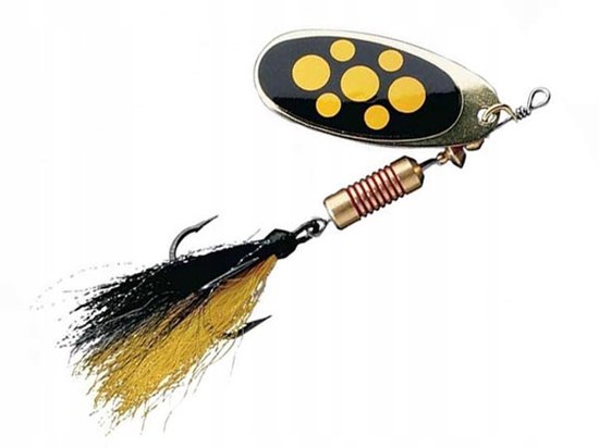 Spinner Kunstaas Maat 1 Blacky voor Baars & Snoek — afbeelding 5