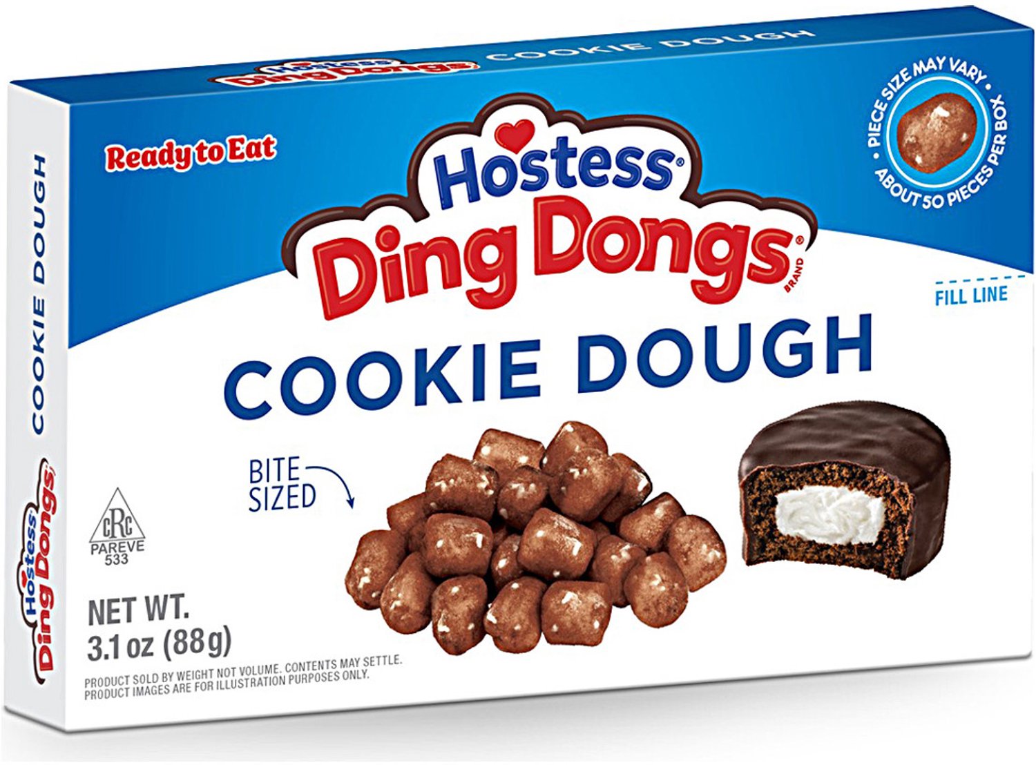 Cookie Dough Bites Hostess Ding Dongs (12 x 88g)
