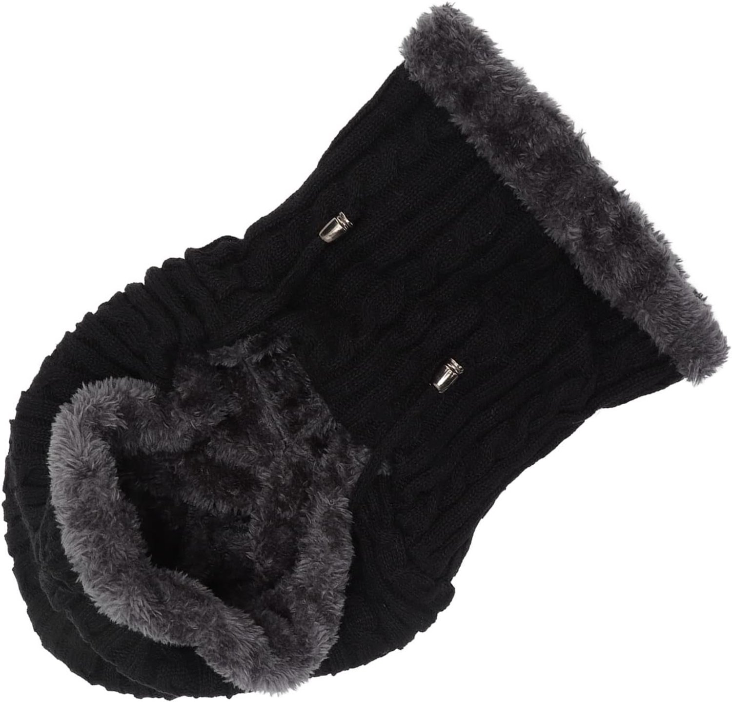 Pluche muts voor de winter, nekwarmer voor buiten, fietsen, wandelen, dagelijkse reizen, 1 stuk, muts, sjaal
