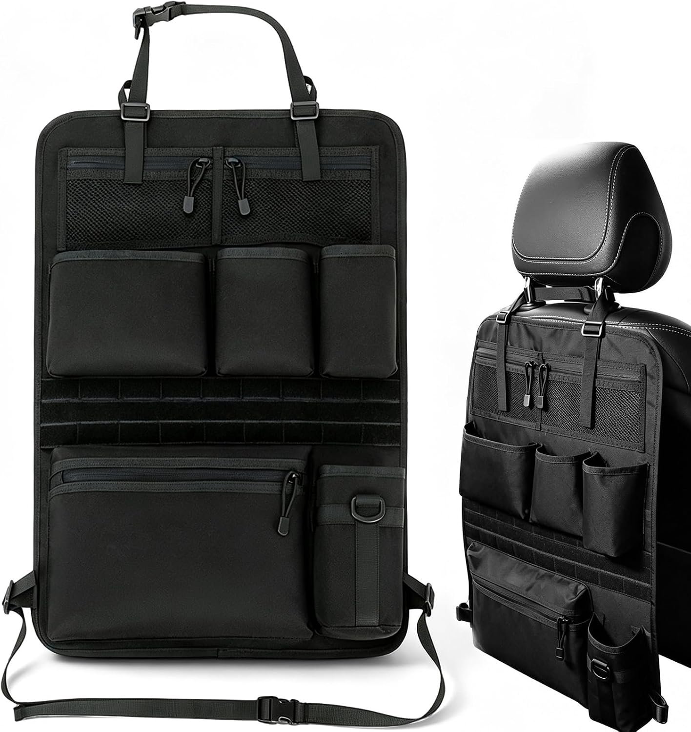 Autostoelorganizer, tactisch, 42 x 62 cm, stoelrug-organizer
