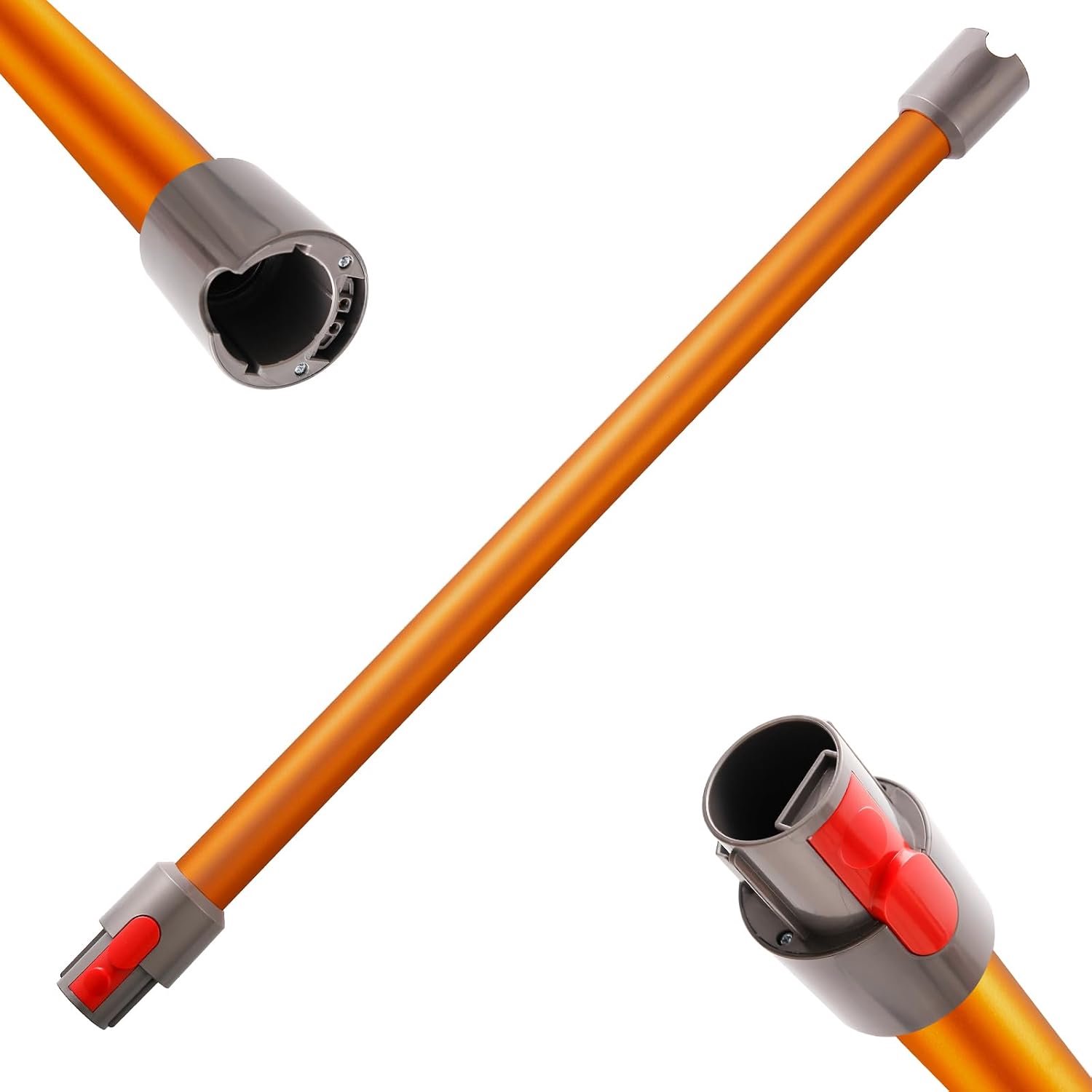 Slang voor Dyson V15 V11 V10 V8 V7 stofzuiger, slang met snelsluiting, lengte 73 cm (oranje)