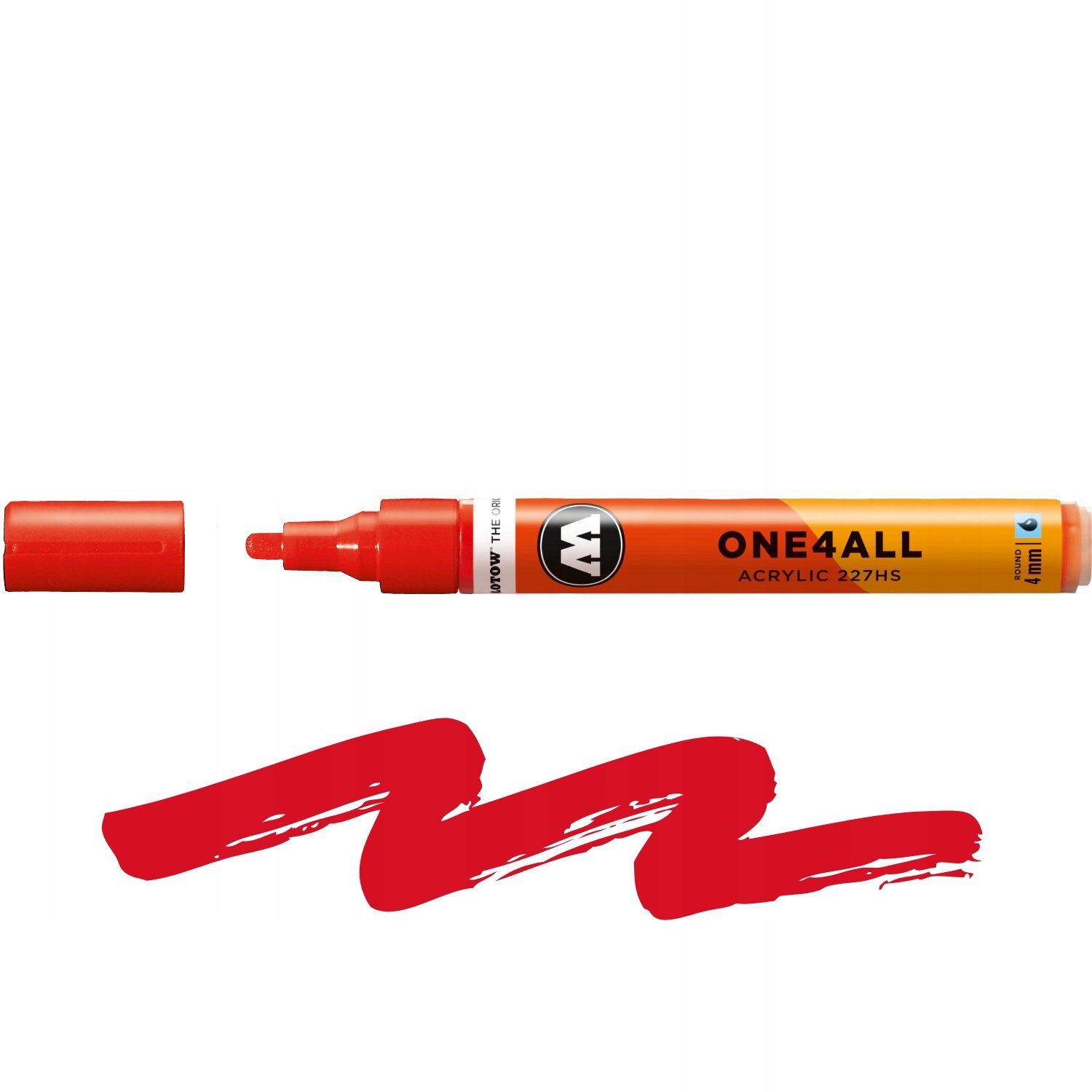 Molotow 227HS Acryl Marker - Verkeersrood - 4mm