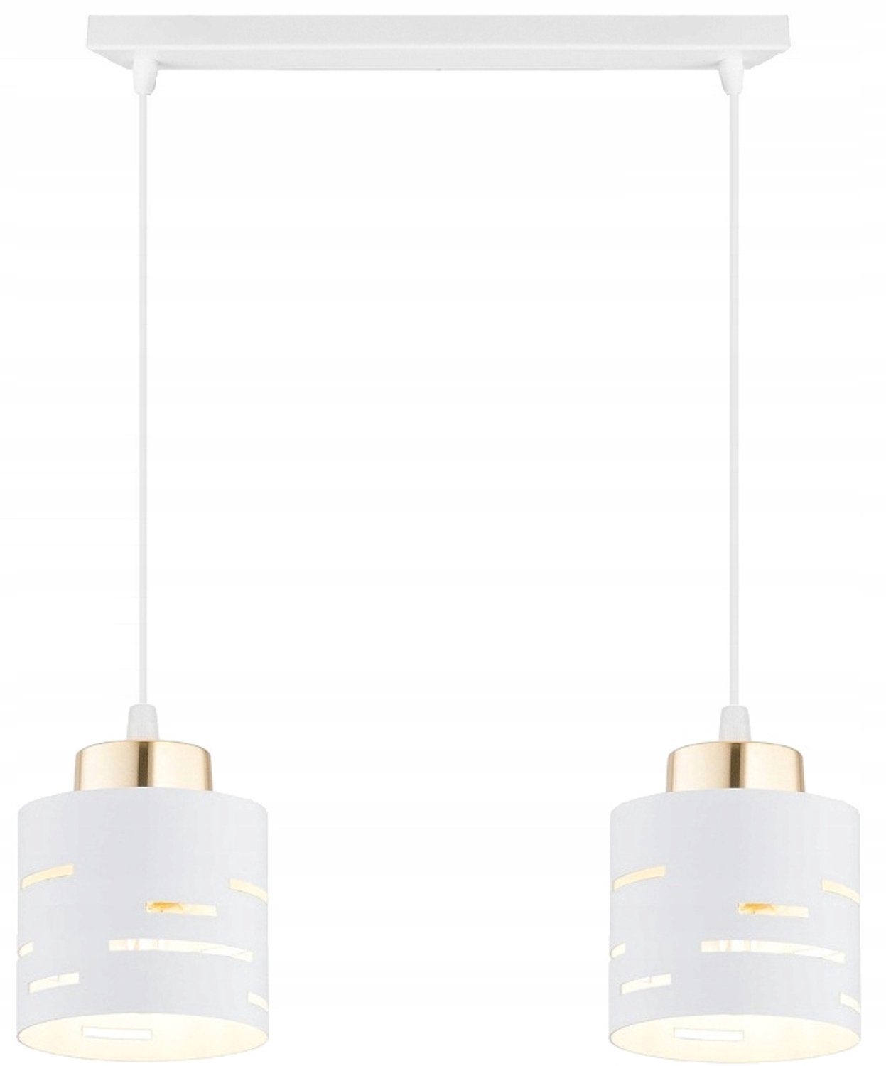 Hanglamp Vox Wit-Goud LED - Stijlvolle Plafondlamp voor Woonkamer