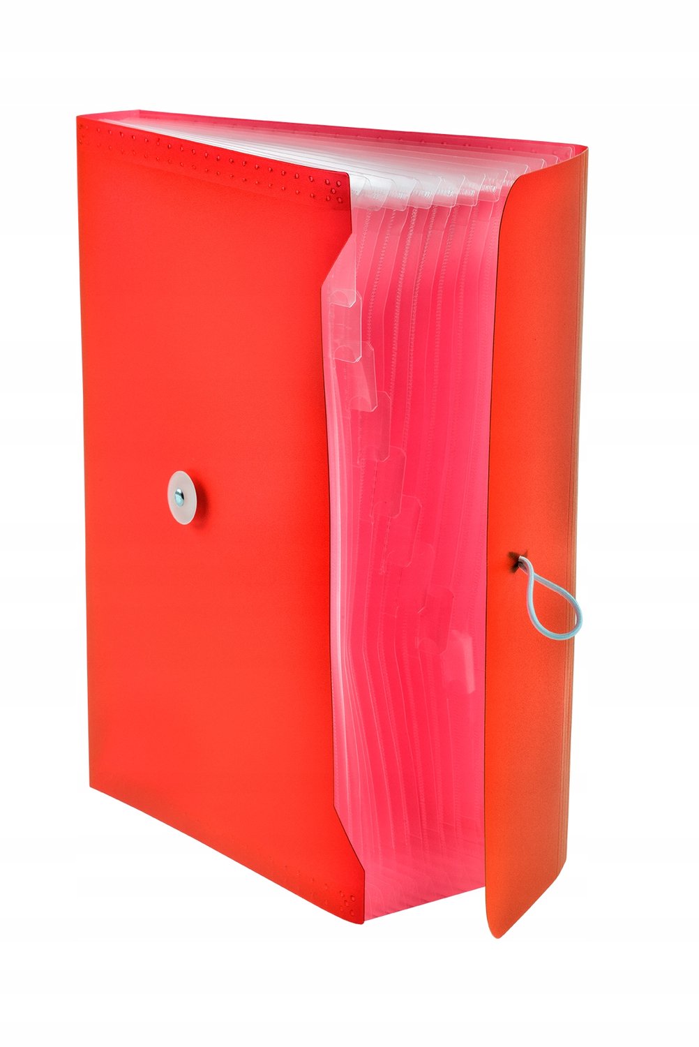 Tetis Accordion Map A4 Rood - 13 Vakken, PP 0.50mm