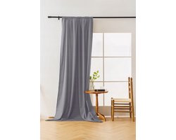 Kant-en-klare Gordijn 140x250cm Lichtgrijs - Gordijnstof met Band