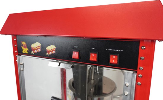 Popcornmachine Incl. Wielen - Combisteel - 7455.0815 - Horeca & Professioneel — afbeelding 3