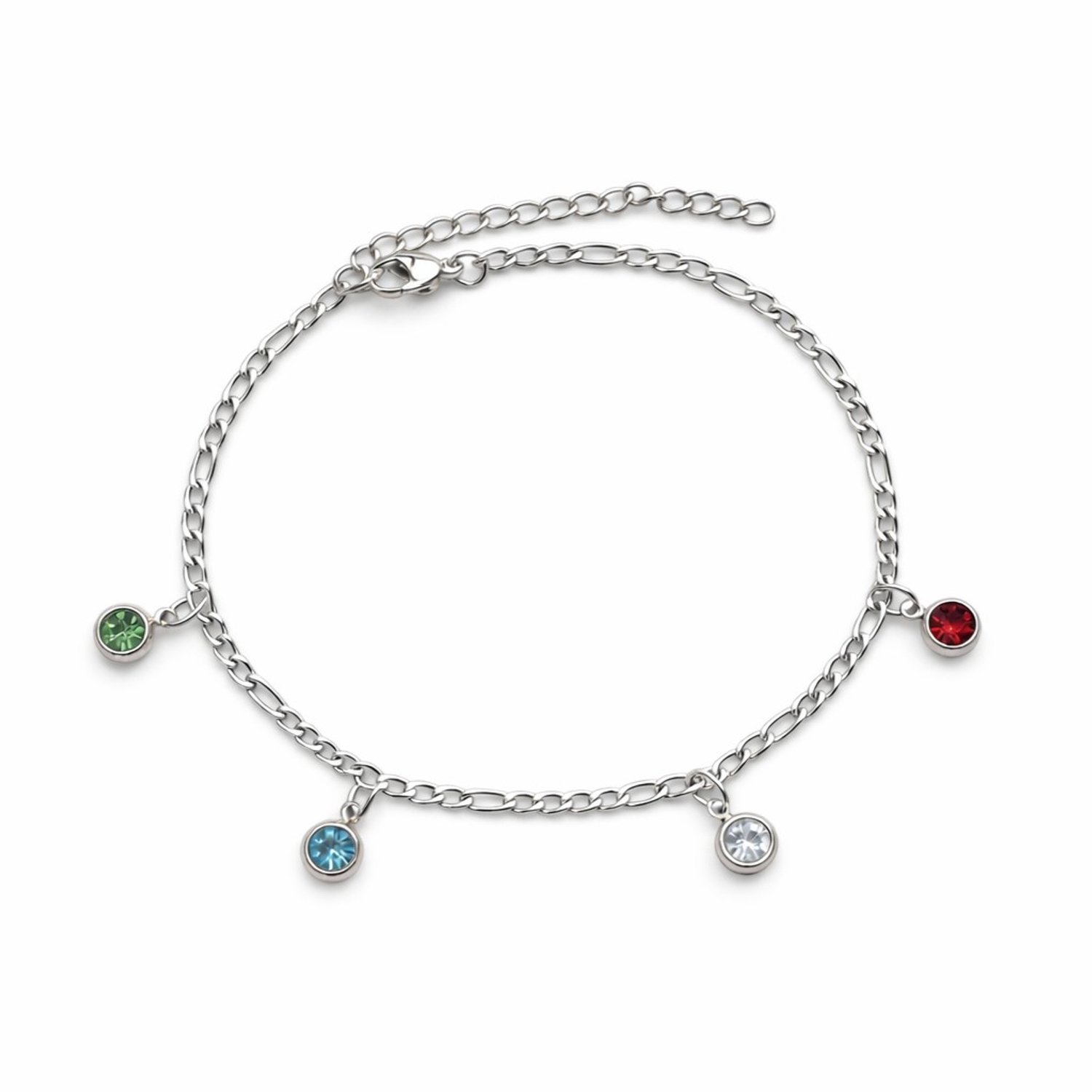 Armband met Geboortestenen Zilver