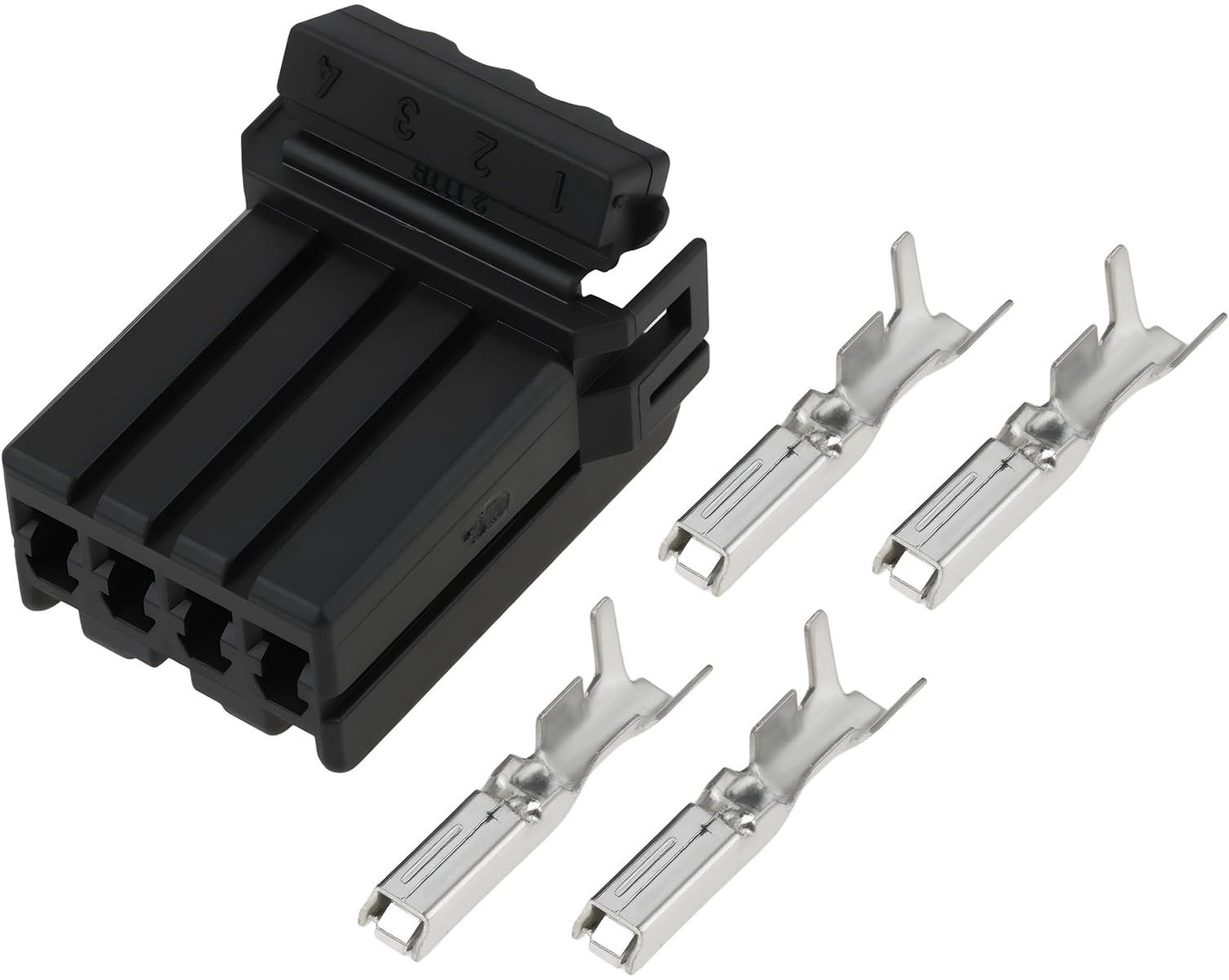 Motorfiets Koplamp Connector 4-Pin - Compatibel met Ha-rley/Sportster/Dyna/Touring - Duurzaam - Snap-on Ontwerp - Sterk Geleidende Klemmen