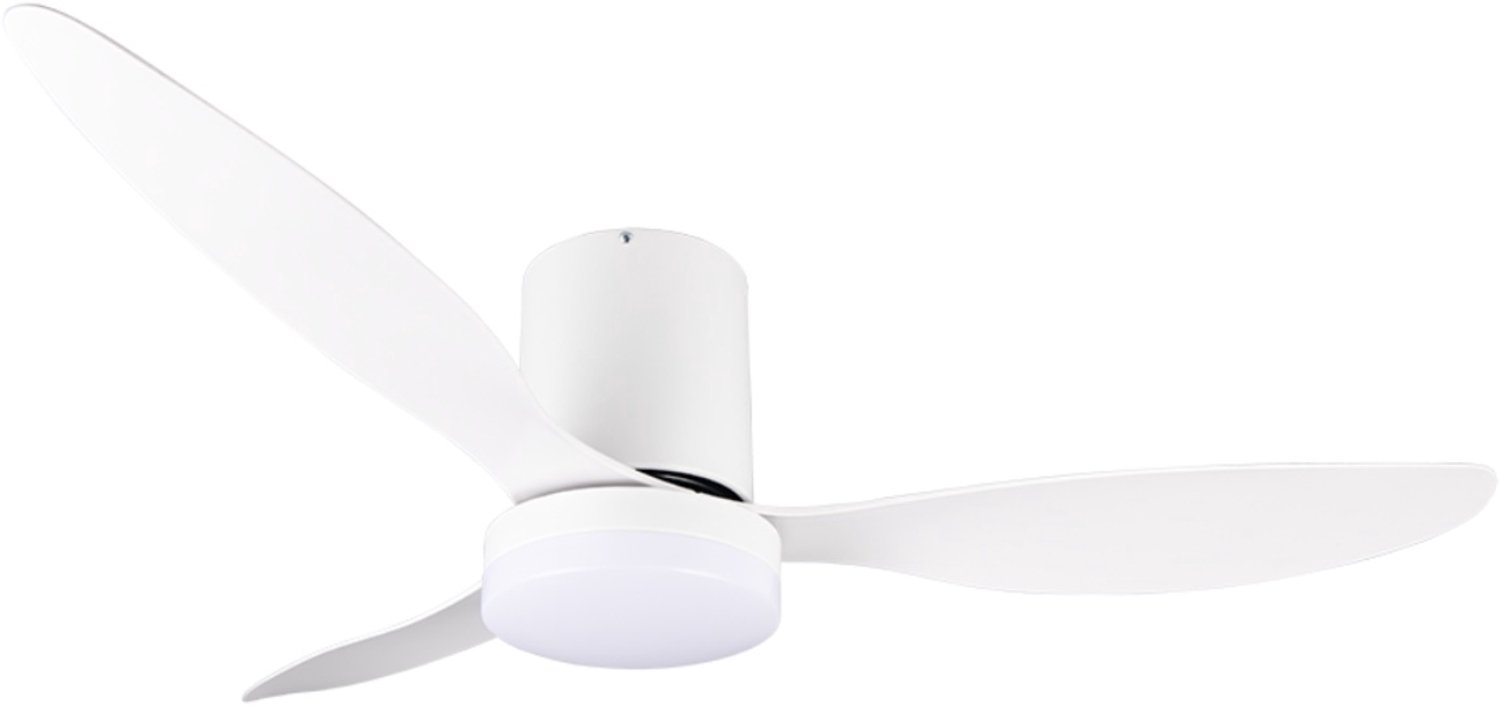 Fantiluxe - Magnus - Plafondventilator met verlichting - Wit - Ø132cm - Afstandsbediening - Met lamp - Plafond ventilator - Slaapkamer – foto 2