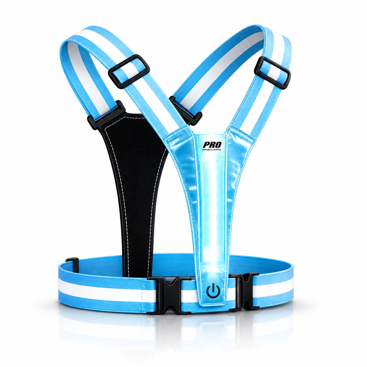Hardloopvest Met Verlichting Reflecterende Veiligheidsvest LED Blauw Fietsen Wandelen
