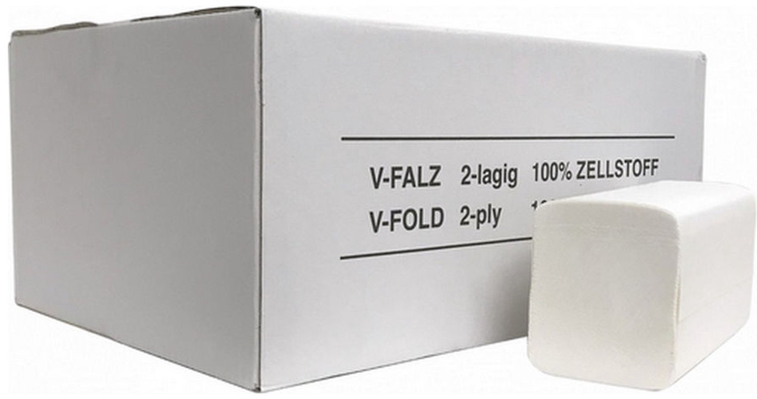 Euro Products | Vouwhanddoekjes | 2-laags recycled tissue | Z-vouw | 22 x 22.5 cm | 3990 stuks