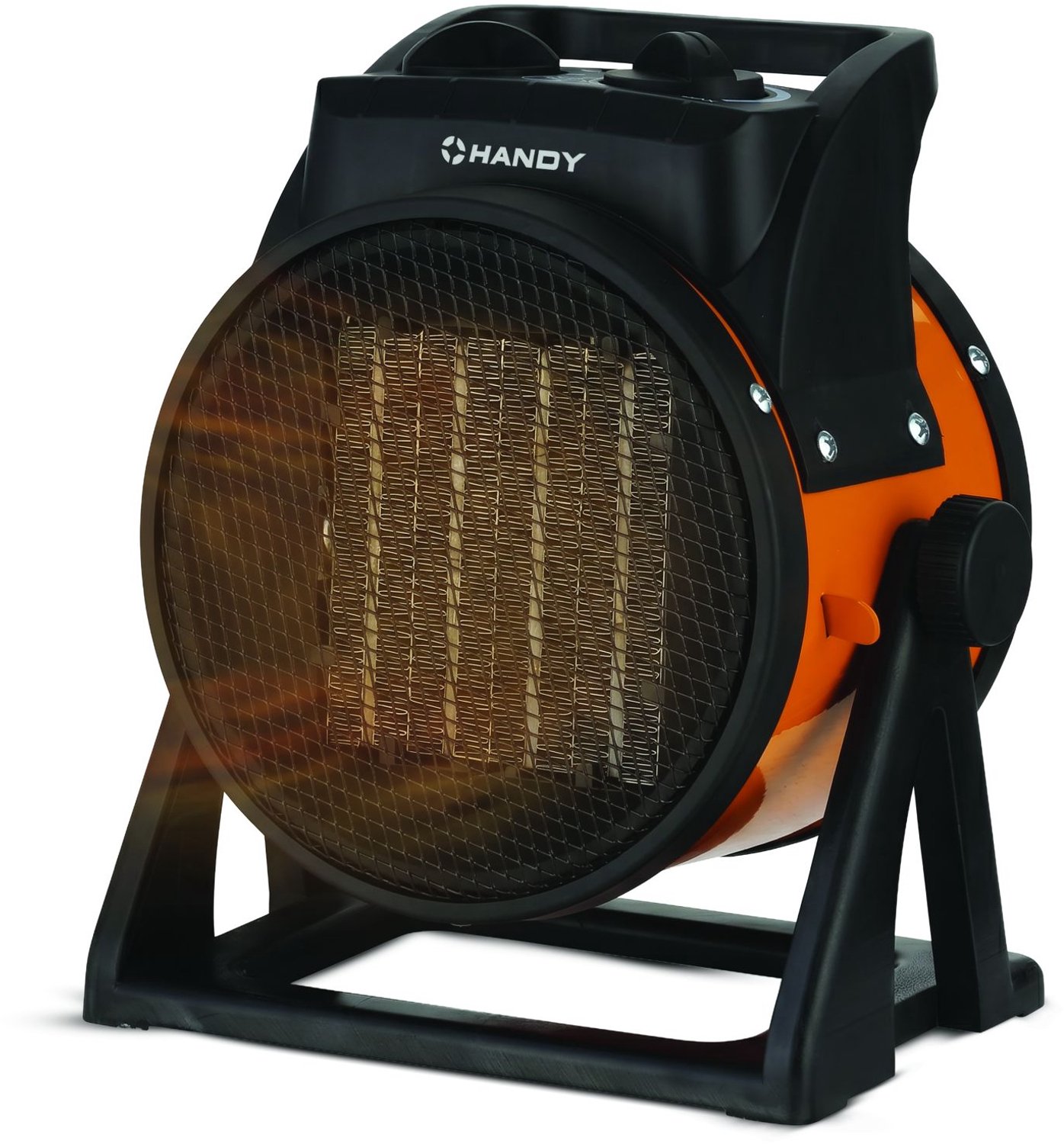 Handy Elektrische Verwarming voor Werkplaats Ventilatorkachel - PTC Keramisch - 1000/2000 W - Thermostaat, Ventilatorfunctie & Oververhittingsbeveiliging - IP20 - Tot 100 m² [51112]