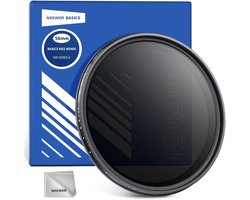 NEEWER Variabele ND Filter 58mm ND2-400 (1-9 Stops) Anti-Vingerafdruk