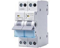 Load Disconnect Switch 2P 40A - Handmatige dual power schakelaar - AC230V - Veiligheid van apparaten - Homevero