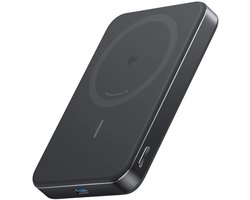 Anker MagGo Powerbank - 10.000mAh - Qi2 - Gecertificeerd 15W Draadloos Opladen - Magnetisch en Ultradun - Inclusief USB-C naar USB-C Kabel - Zwart