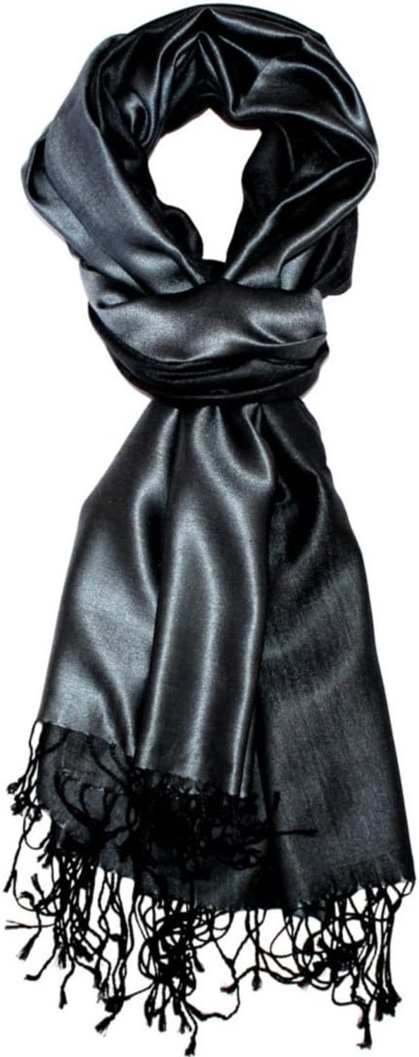 Merkloos Heren Sjaal 70% Zijde 30% Viscose - Tweekleurig 70x190 cm