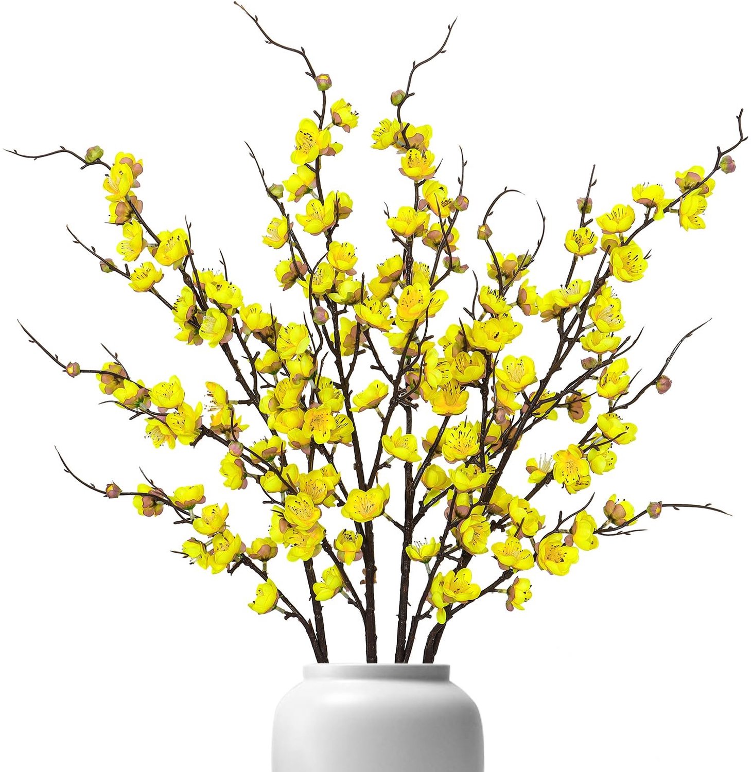4 Stuks Kunstmatige Prunus Bloesem Takken (97 cm)