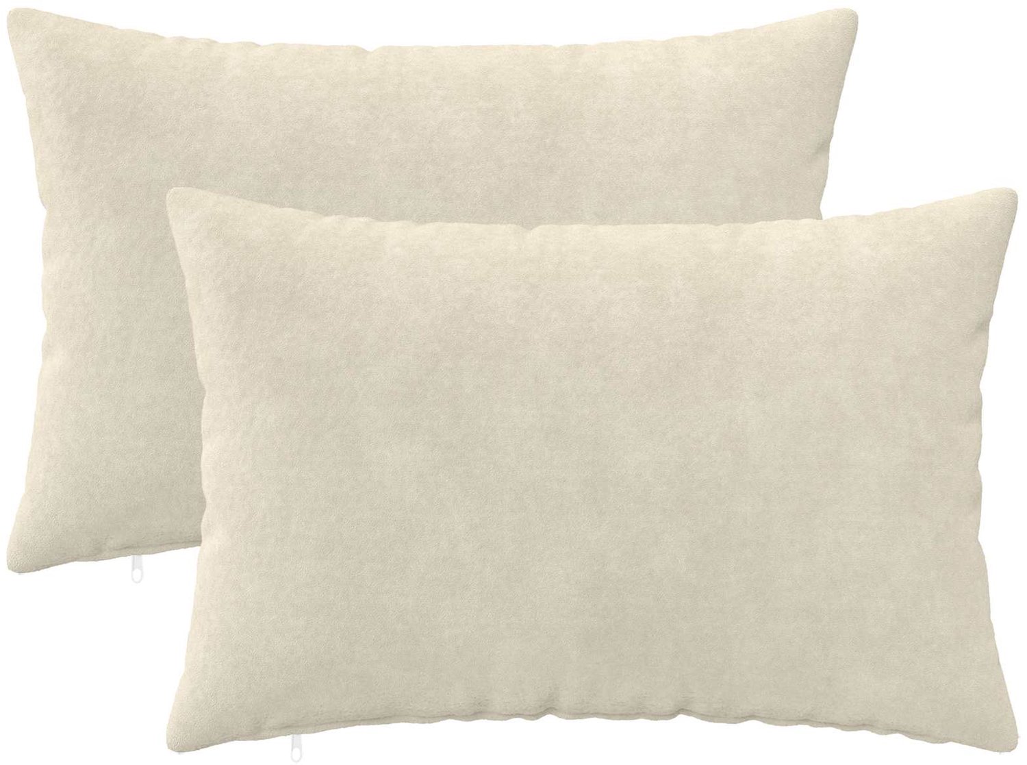 vidaXL Dekenkussen - 2 - st - HEERLEN - Crèmekleurig - 50 - x - 75 - cm
