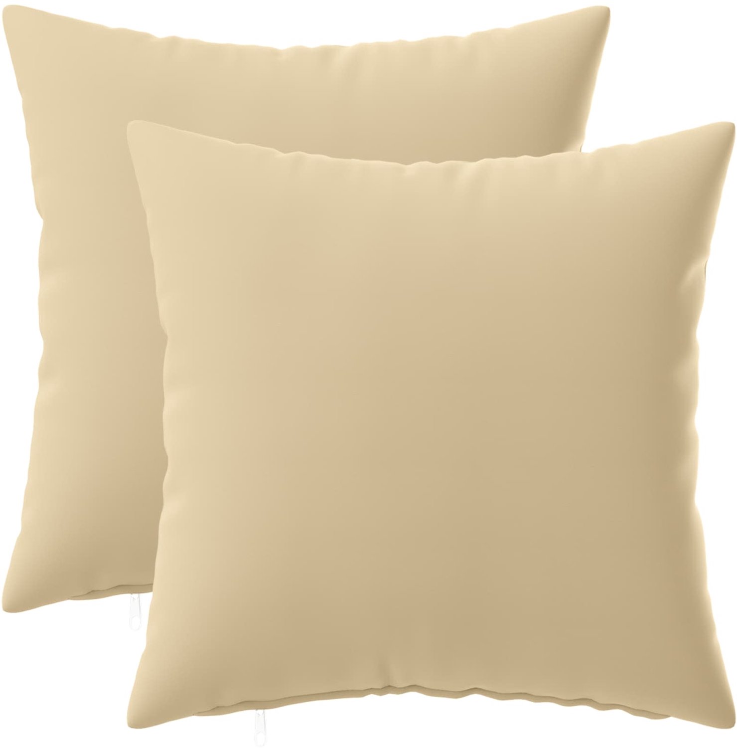 vidaXL Dekenkussen - 2 - st - HEERLEN - Beige - 35 - x - 35 - cm - Polyester