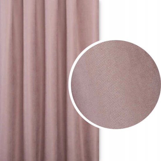 Zonwerende Gordijnstof Roze 50x180 cm - Verduisterend, Gemakkelijk Op te Hangen