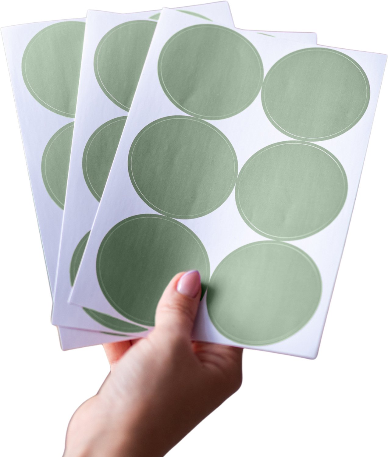 LILIMAUS Muurstickers kinderkamer - 36 stippen - zelfklevend - groen