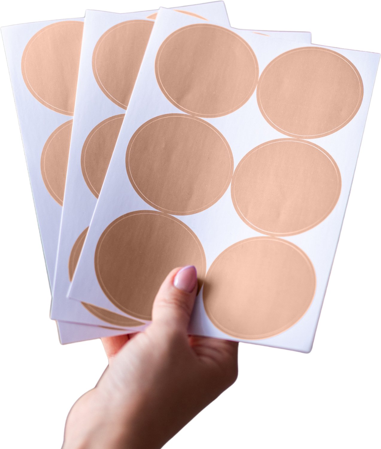 LILIMAUS Muurstickers kinderkamer - 36 stippen - zelfklevend - donkerbeige