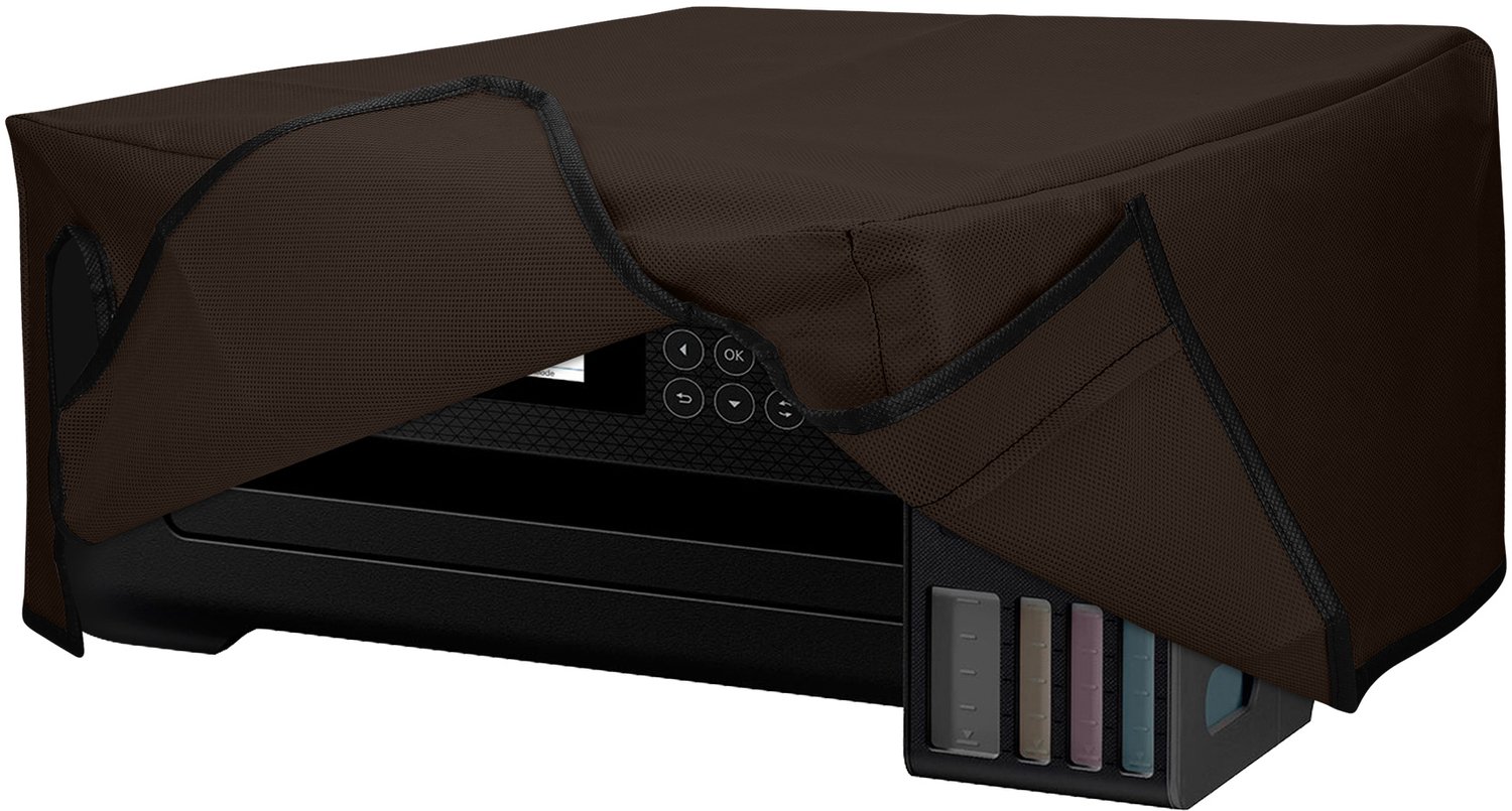 kwmobile hoes geschikt voor Epson EcoTank ET-2850 / ET-2856 / Home XP-5200 - Beschermhoes voor printer - Stofhoes in chocoladebruin