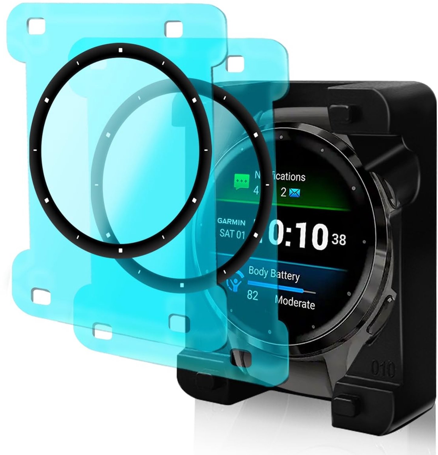 Beschermfolie voor Smartwatch, 2 Stuks, Volledige Bedekking