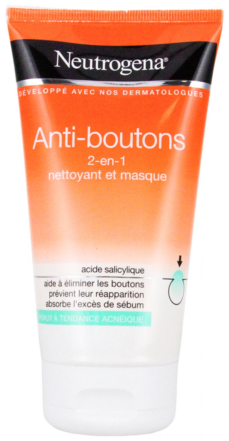 Neutrogena Anti-Blemish 2-in-1 Cleanser en Masker 150 ml