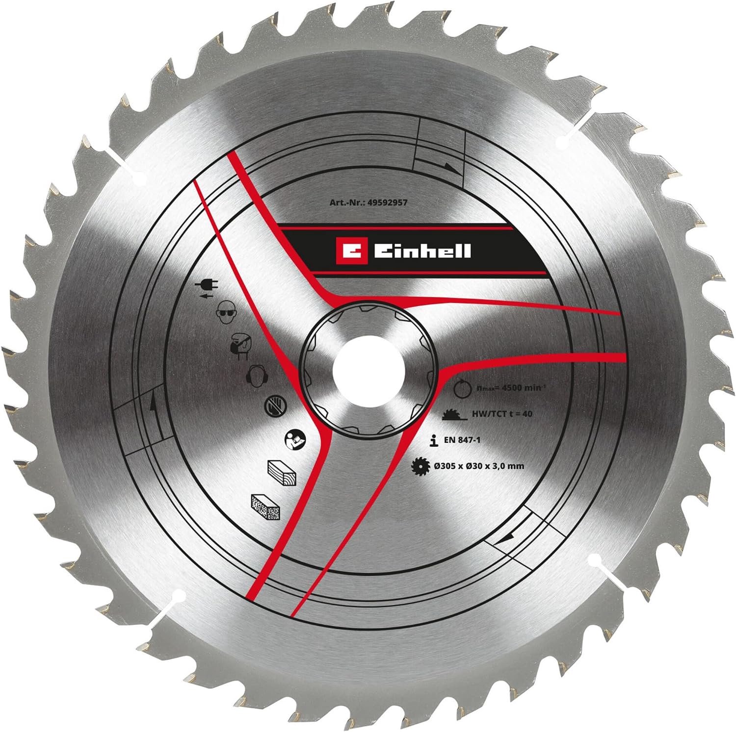 Einhell Cirkelzaagblad 305x30mm 40T voor Afkortzagen & Tafelzagen