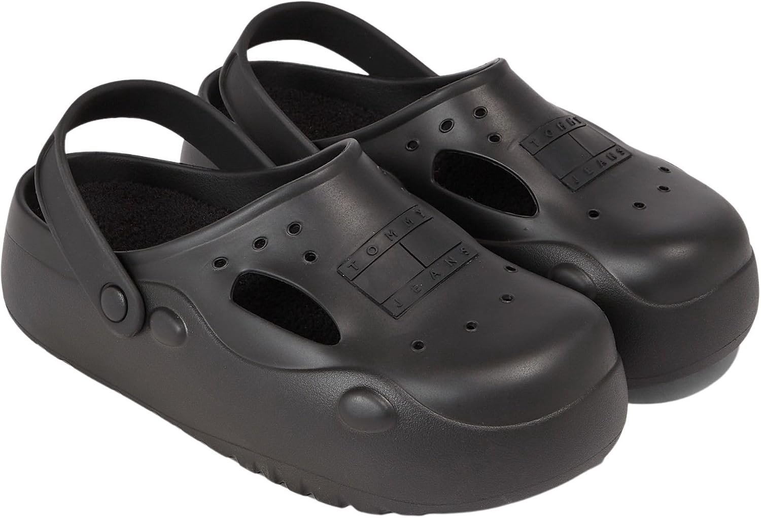 Tommy Jeans Heren Slippers TJM Freedom Mule Warm Gevoerd Zwart