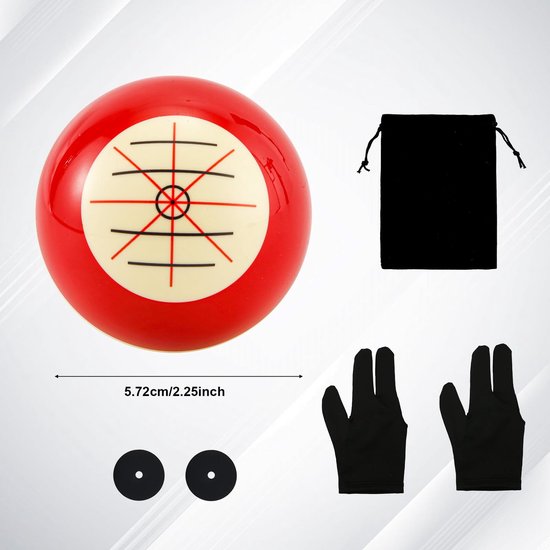 Billiard Cue Training Artifact - Trainingsaccessoires met Handschoenen en Balzak — afbeelding 5
