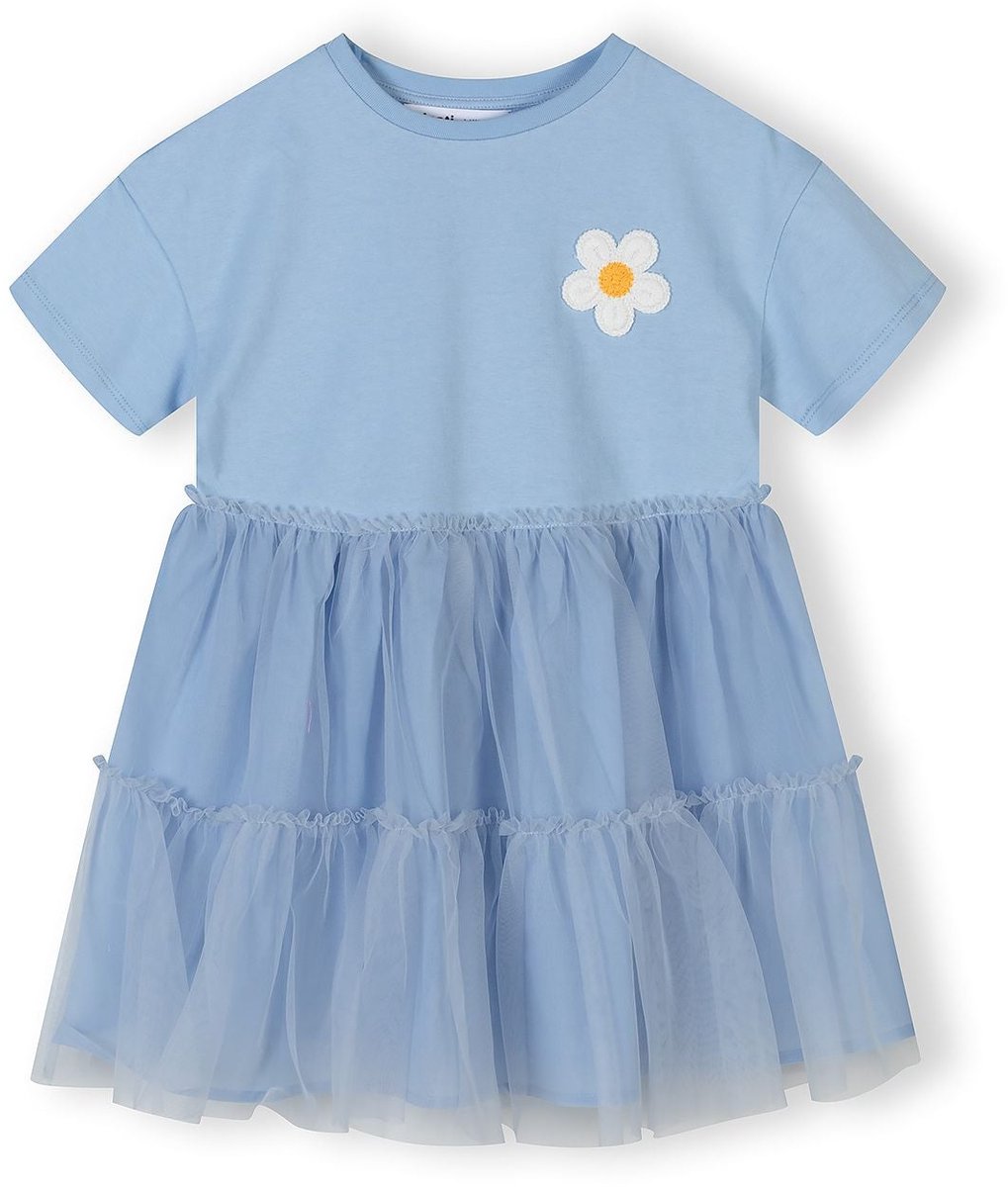 Minoti jurk meisjes met tule rok - feestjurk kniehoogte