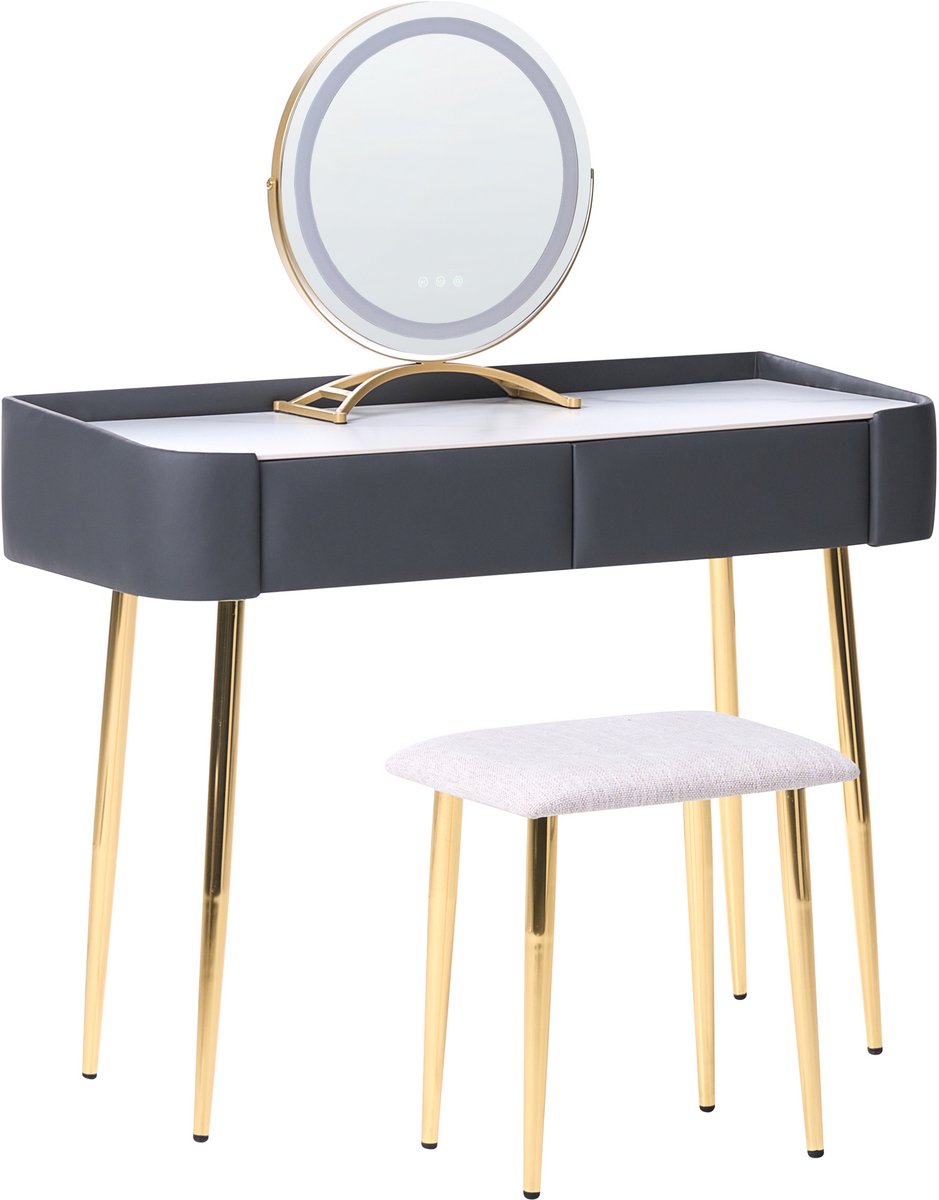 SURIN - Kaptafel - Grijs - MDF