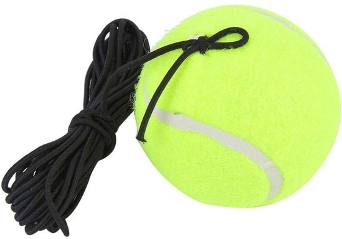 Tennistrainer Bal - Oefenbal Tennis - Tennisvaardigheden Verbeteren - Zonder Tennispartner - 6 cm Diameter - Geel