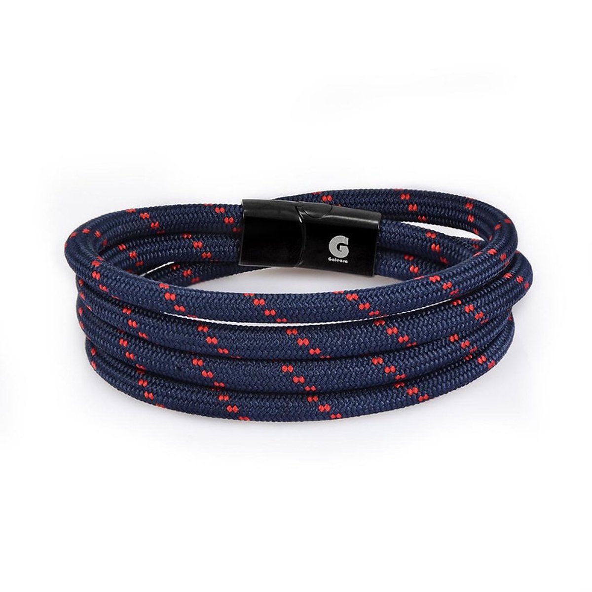 Armband Heren Navy Surfer Sportief Touw Galeara design Noa Double Scheepstouw armbanden 19.5cm