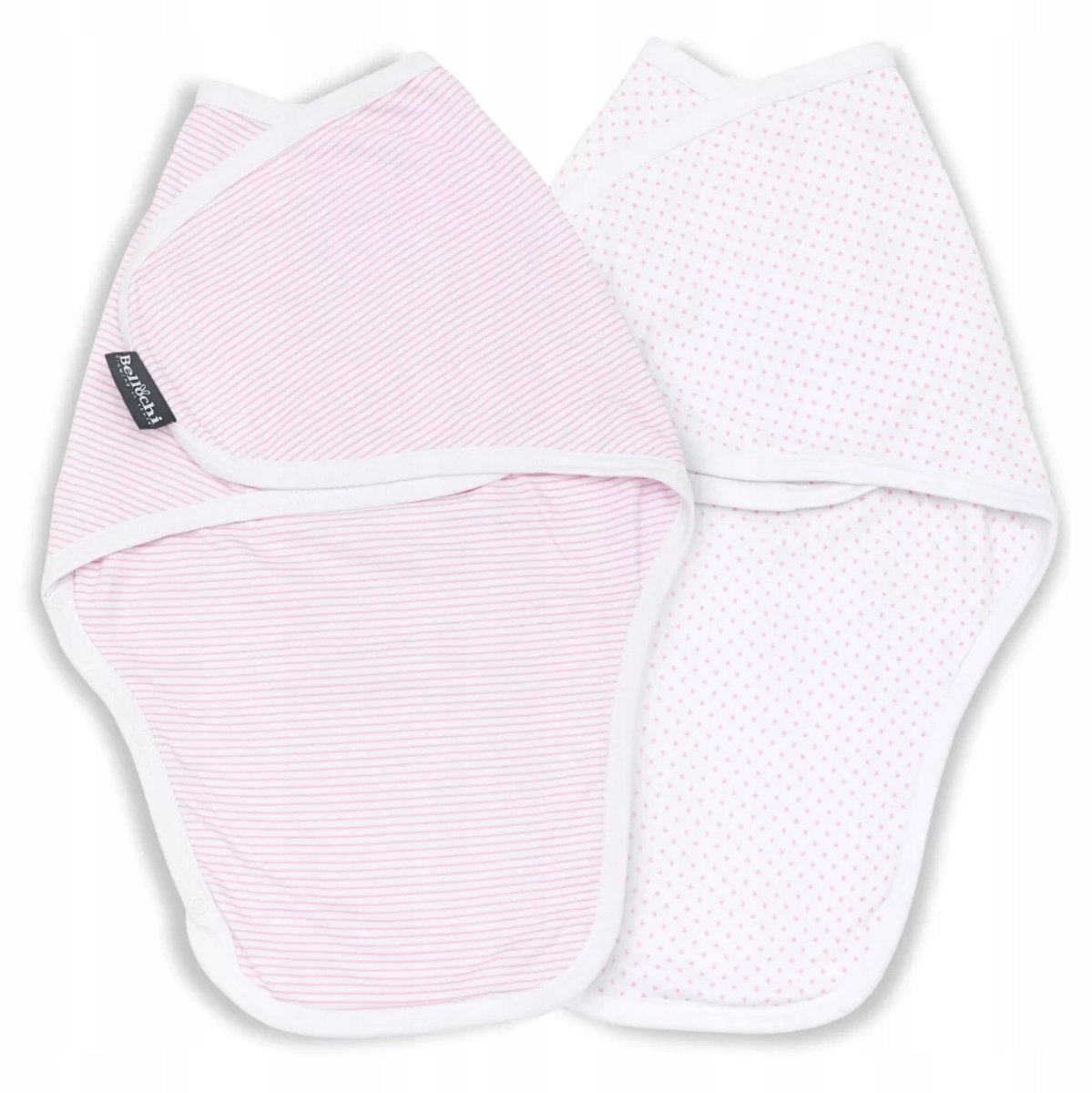 MiMi Katoenen Babywikkeldoeken 2 stuks Roze 0-3m 45x65cm