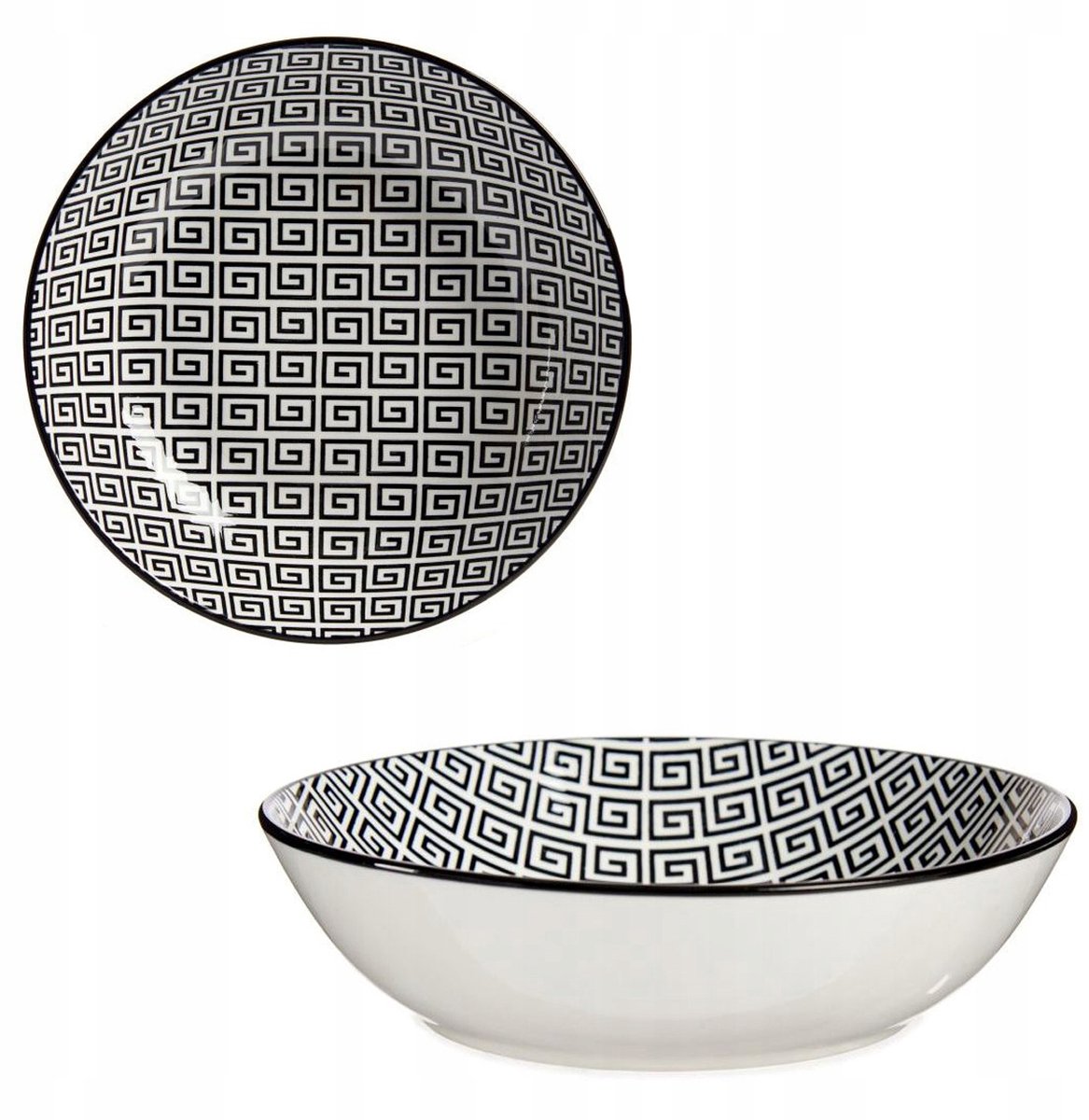 Diep Porseleinen bord GEOMETRICO 20,5 cm - Stijlvol & Modern