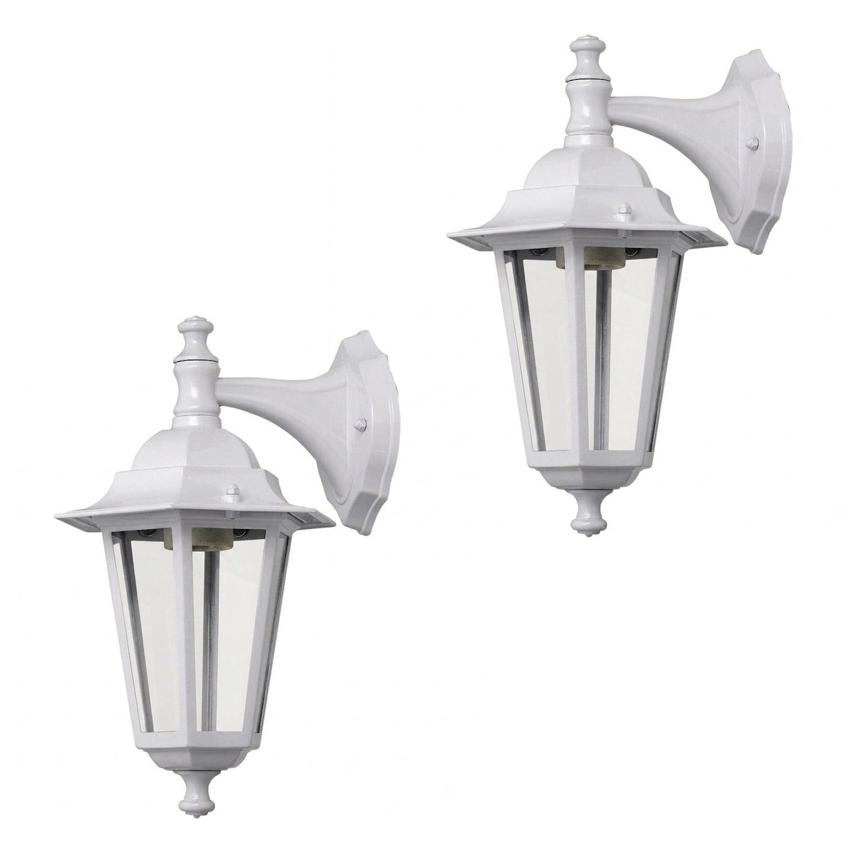 Rabalux Velence - tuinwandlamp/ Wandlamp - Zwart - Ideaal voor elk terras - 2 stuks