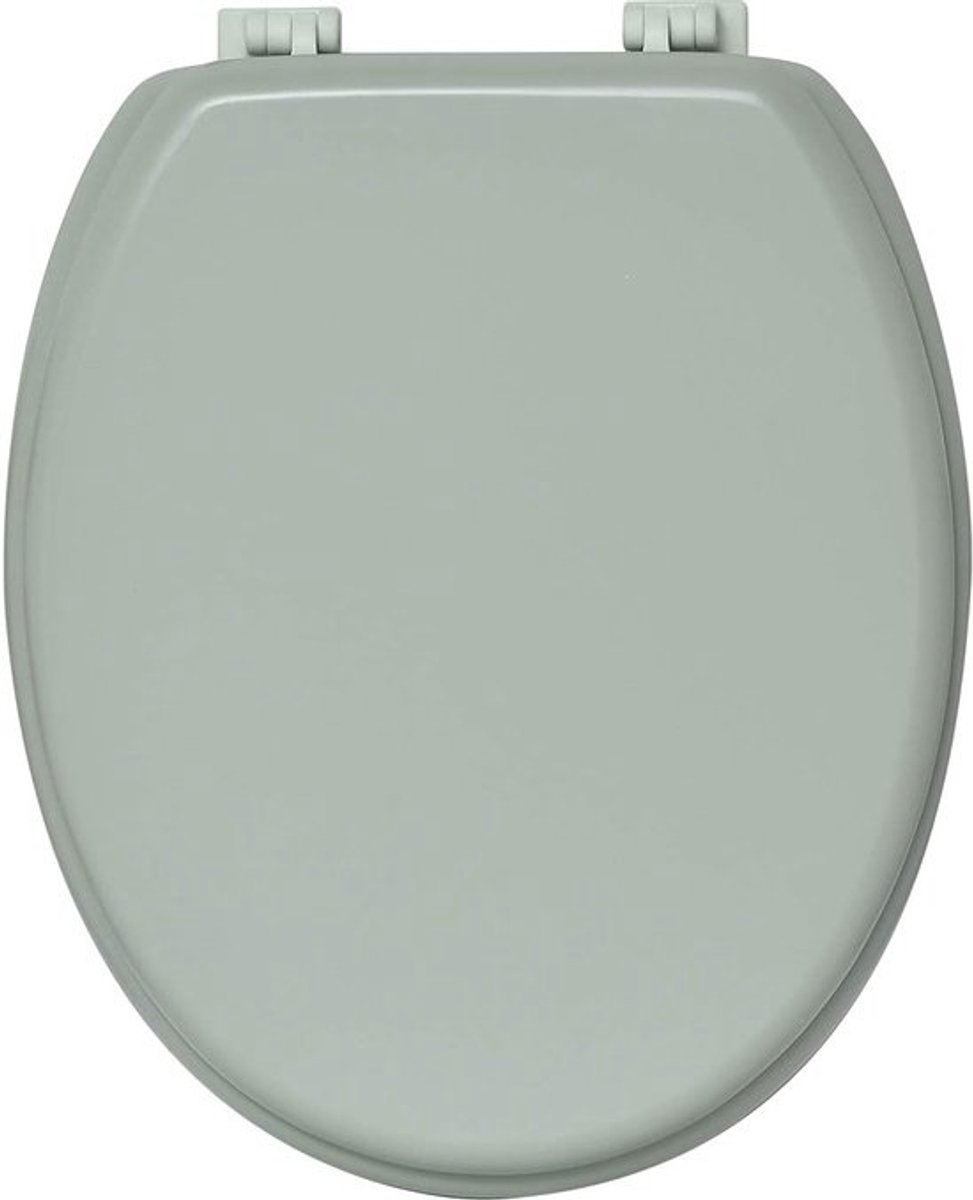 Ovale Toiletzitting - Toiletbril Hout - Badkamer Upgrade - Massief Hout Materiaal - 445 cm Lengte - Amandelgroen