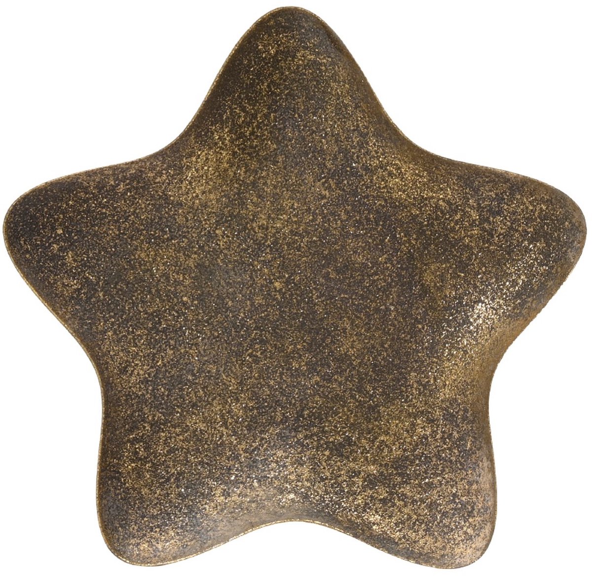 Kaemingk decoratiebord ster brons antiek middel 24 cm ijzer