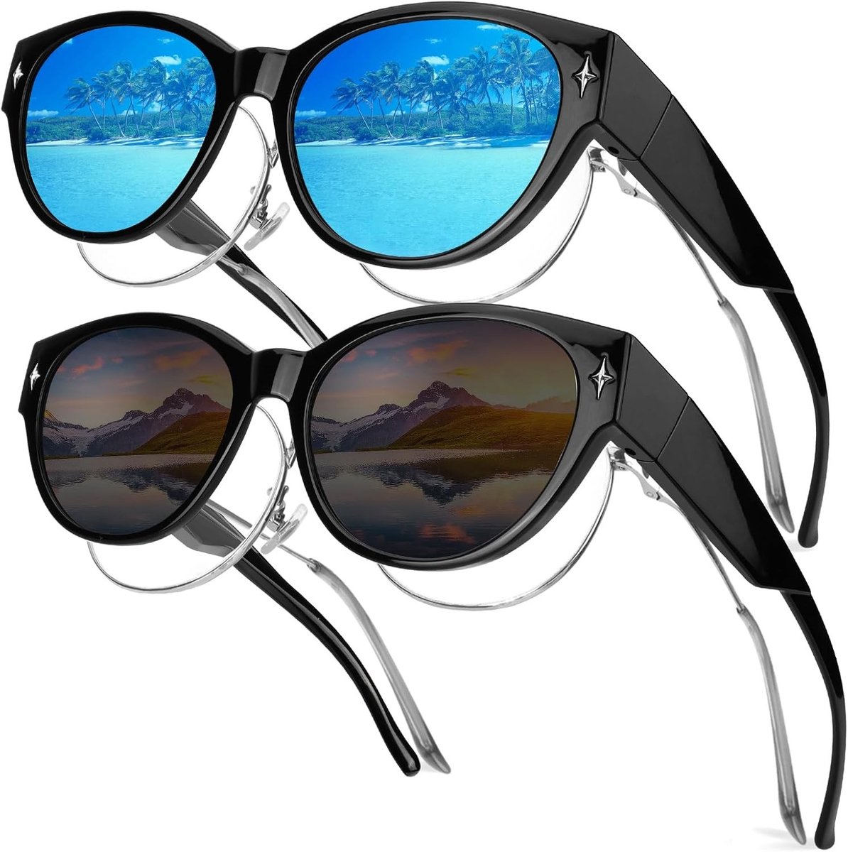 Polarised Zonnebrillen voor Mannen en Vrouwen - UV400 Bescherming, Geschikt voor Rijden, Vissen en Fietsen, Perfect voor Reizen