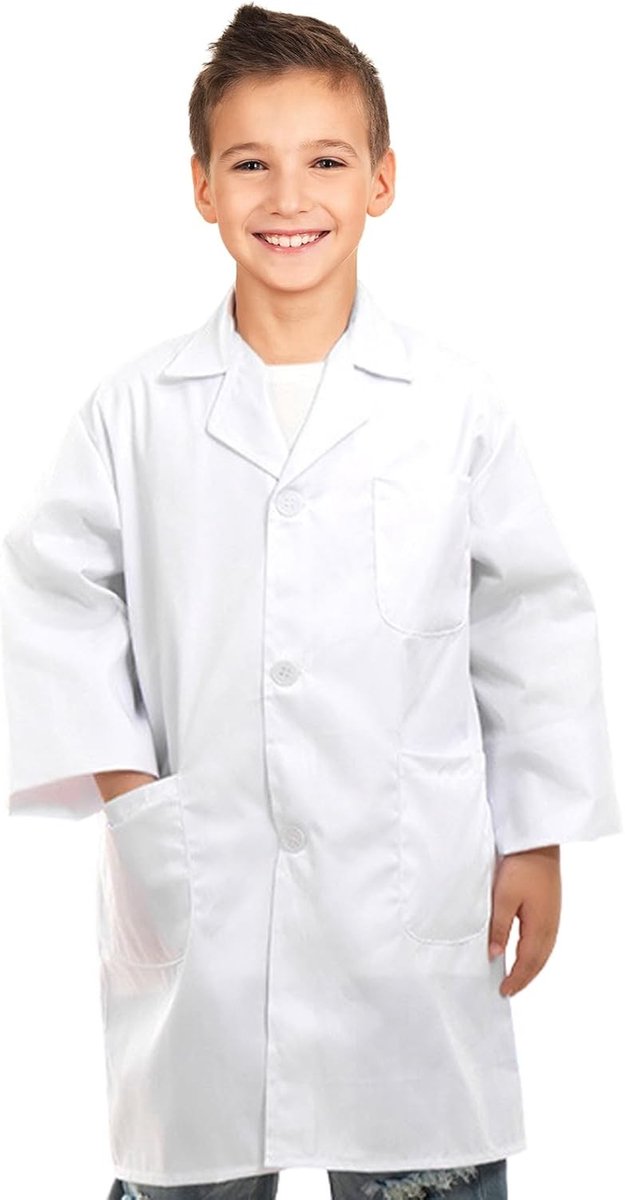 Wetenschapper Kostuum voor Kinderen, Dokterskostuum, Labjas en Speelgoed voor Wetenschappelijke Experimenten, Cadeaus voor Meisjes en Jongens